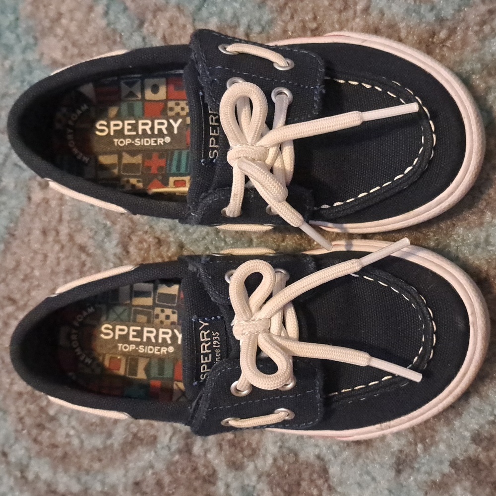 EUC Sperry Bahama Jr Toddler Boys Boat Shoes